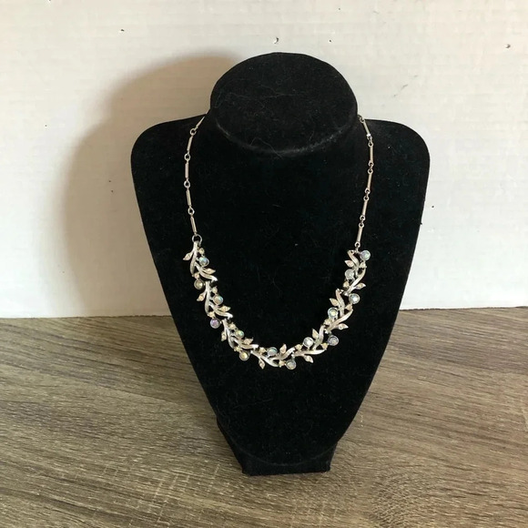 Vtg Rhinestone Necklace - Picture 1 of 9